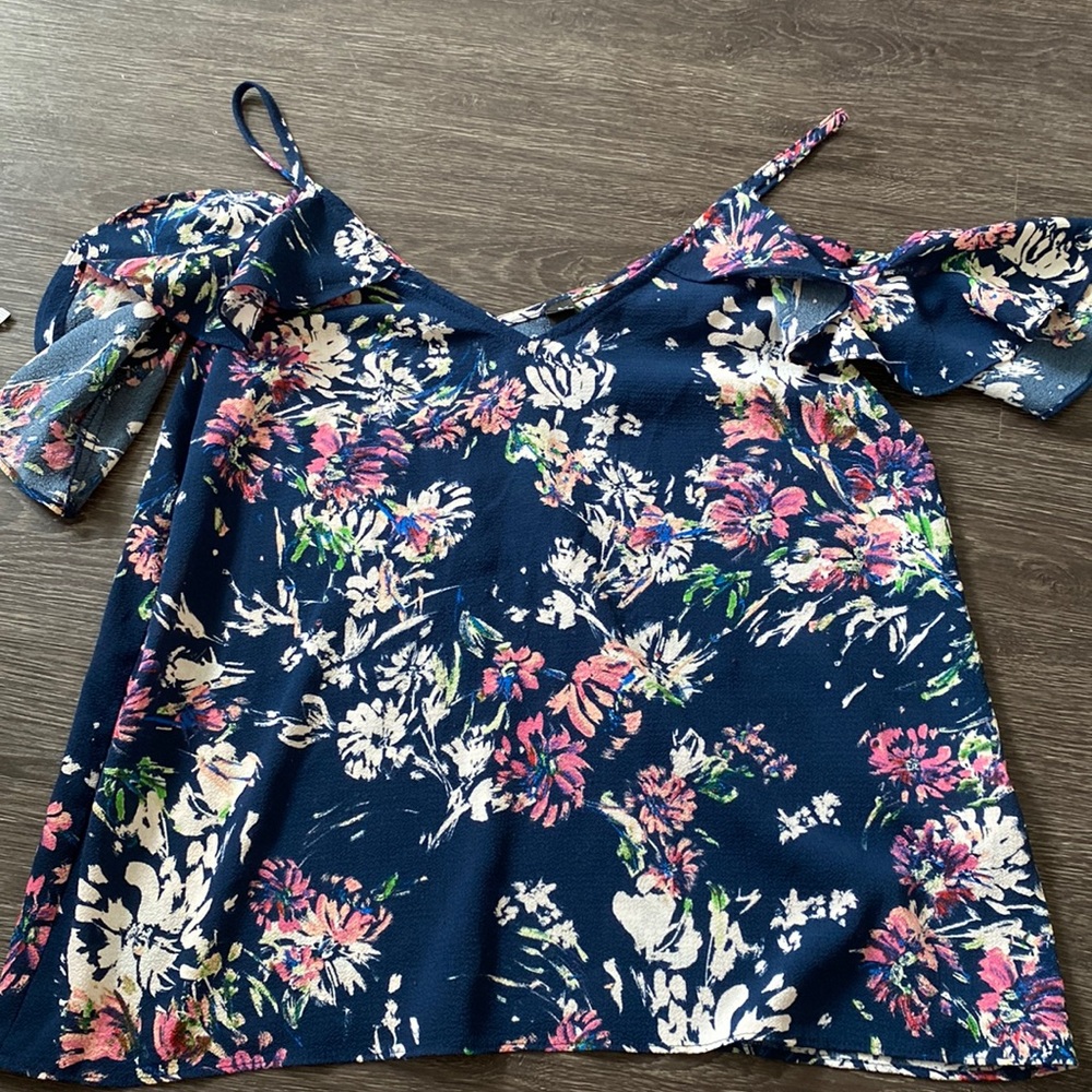 Design Lab summer floral shirt